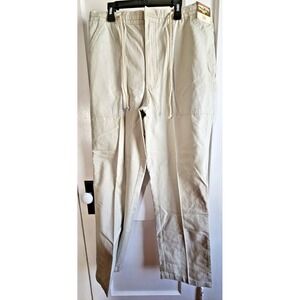 NWT WEEKENDER men zip fly w/drawstring deck pant elastic waist sz‎ 38 sand